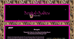 Desktop Screenshot of bengal-babies.com