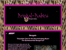 Tablet Screenshot of bengal-babies.com